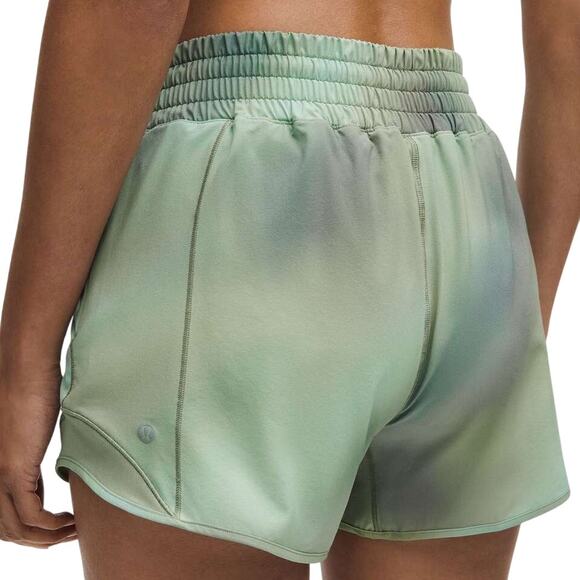 Lululemon Hotty Hot High-Rise Lined Short 4" Chroma Drift Green Size 2 NWT - Picture 4 of 12